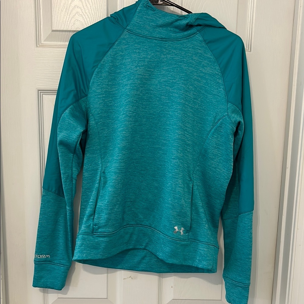 Under Armour Green Fitted Long Sleeve Hoodie